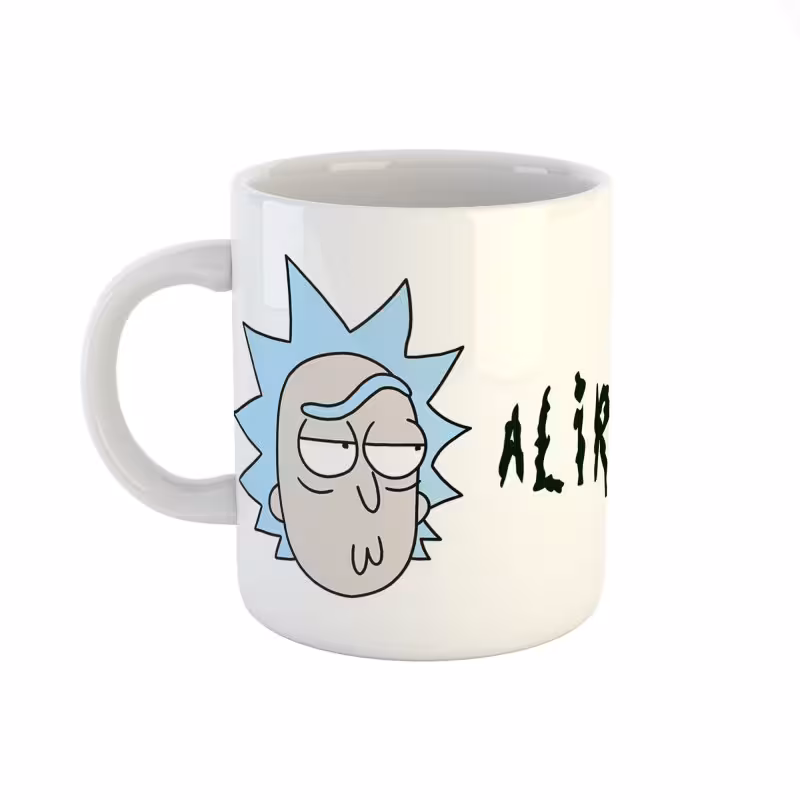 خرید ماگ-لیوان  اسم علیرضا  rick and morty کد 845