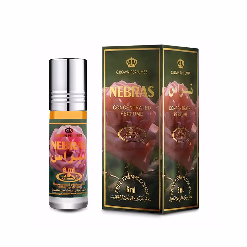 عطر زنانه مردانه الرحاب مدل نبراس حجم 6 میل