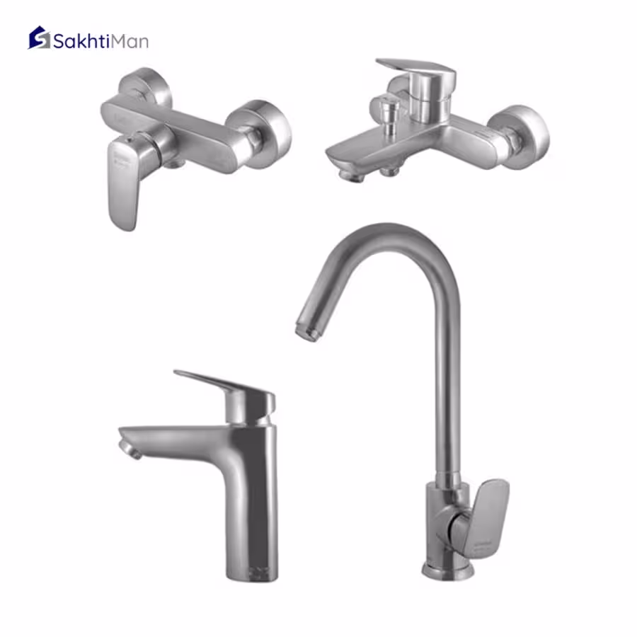 ست شیرآلات درخشان مدل هانس