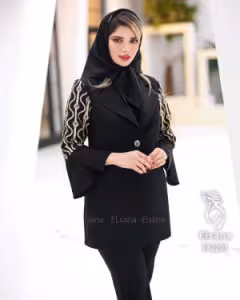 مانتو مجلسی کرپ مدل الیزه