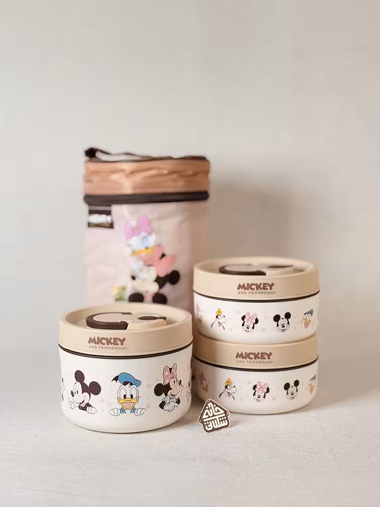 لانچ باکس دیزنی سه طبقه 1400 میل لانچ بگ دار کد003075