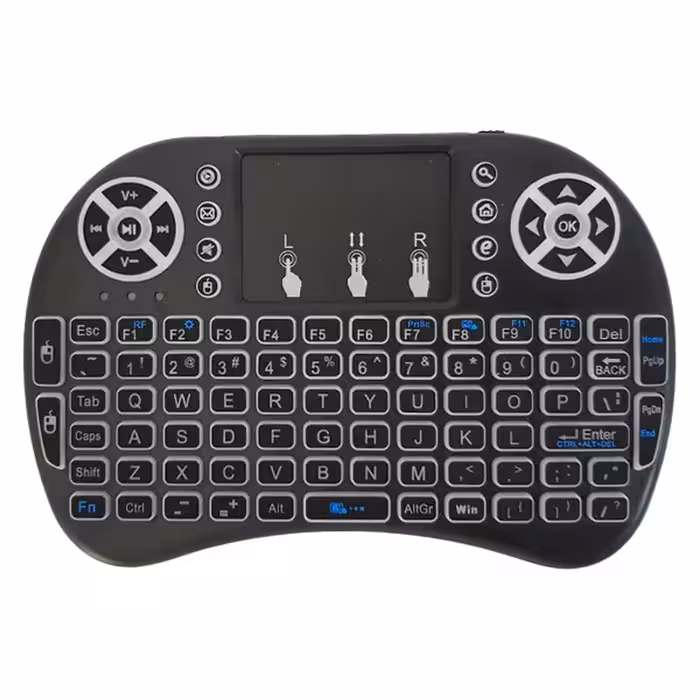 مینی کیبورد بی سیم کد 1020001125، سوییچ ممبران، Portable، نورپردازی LED RGB | کالا مکس