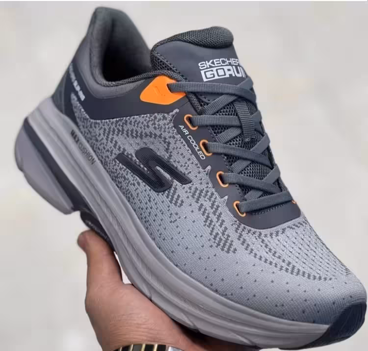 کتونی اسکیچرز بی ‌بند طوسی روشن سایز 40 تا 45 Skechers