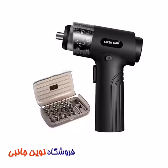 ست پیچ گوشتی شارژی گرین لاین مدل GN35IN1ELSDG دارای 35 سری مختلف | Green Lion 35 in 1 Electric Screwdriver Set GN35IN1ELSDG (تک و عمده)
