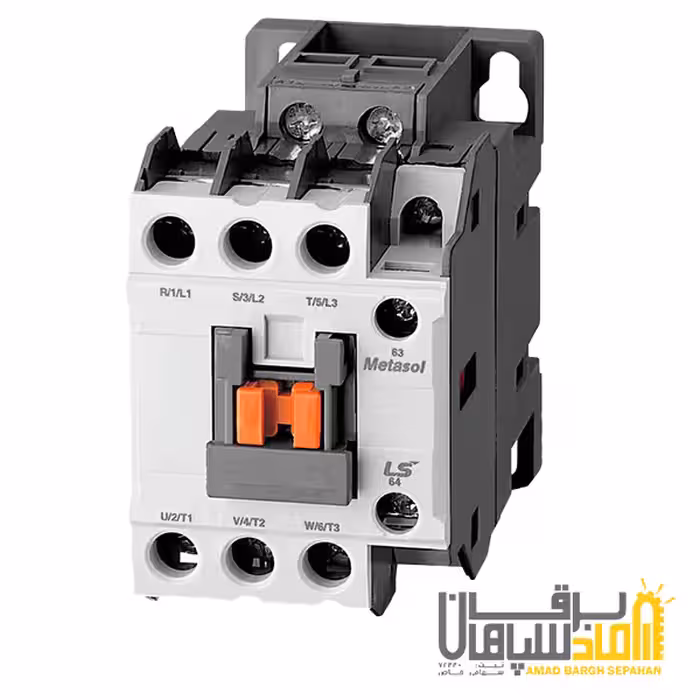 کنتاکتور 75 آمپر، 37 کیلووات، بوبین VAC 220، برند LS مدل MC-75a