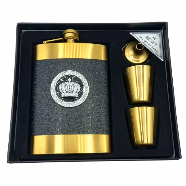 قمقمه جیبی استیل مدل تاج پادشاهی کد A520305