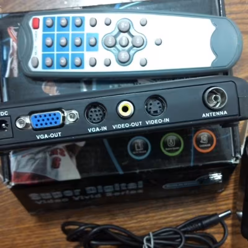 مبدل آنالوگ مانیتور به تلوزیون با تی وی باکس super tv  ورودی انواع ویدئو