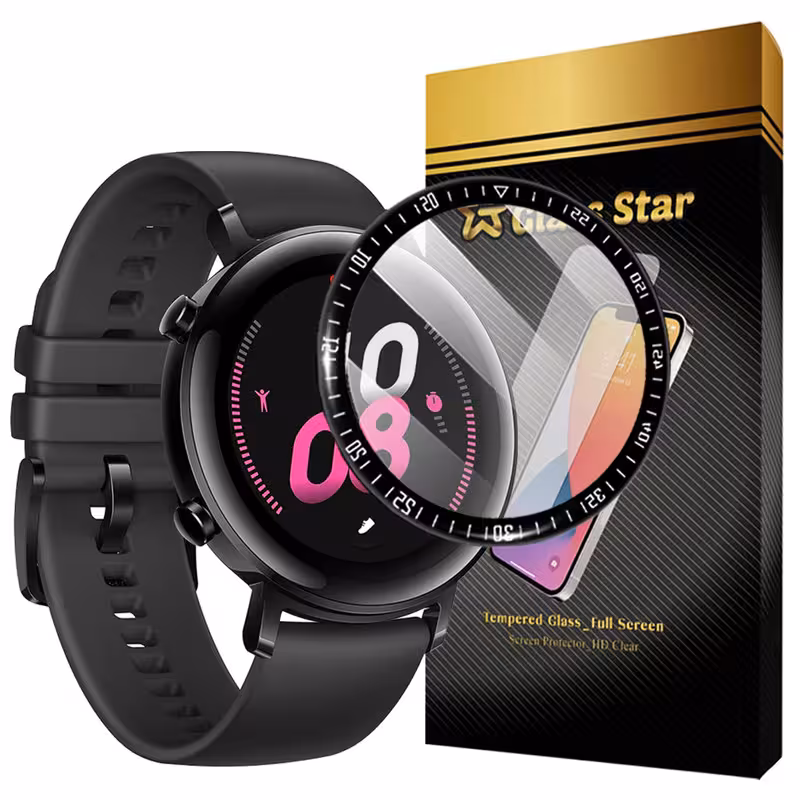 محافظ صفحه نمایش گلس استار مدل GWPM مناسب برای ساعت هوشمند هوآوی Watch GT2 42 mm