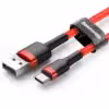 کابل تایپ سی 0.5 متری قرمز بیسوس Baseus USB Type C Cable