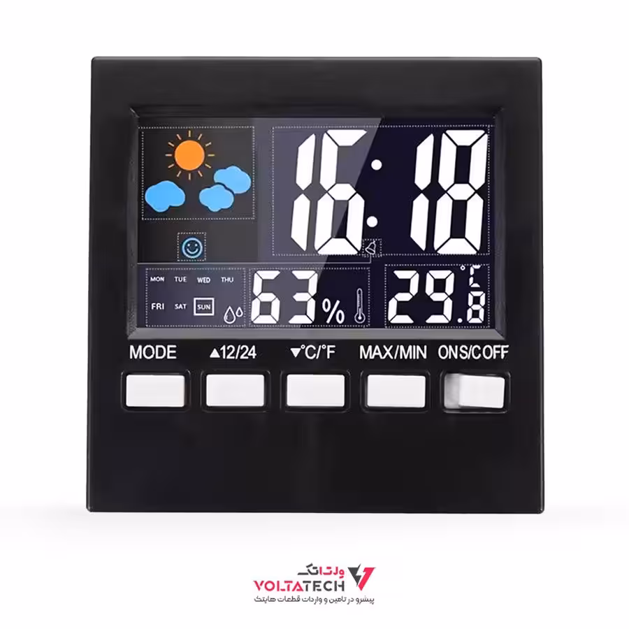 دماسنج و ساعت دیجیتالی 2159T