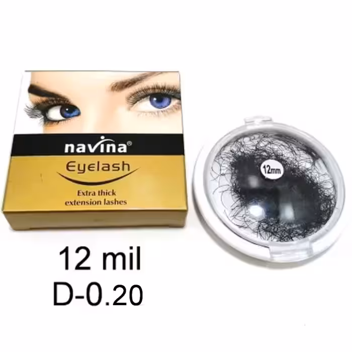 مژه اکستنشن کلاسیک ناوینا تک سایز 12 Navina