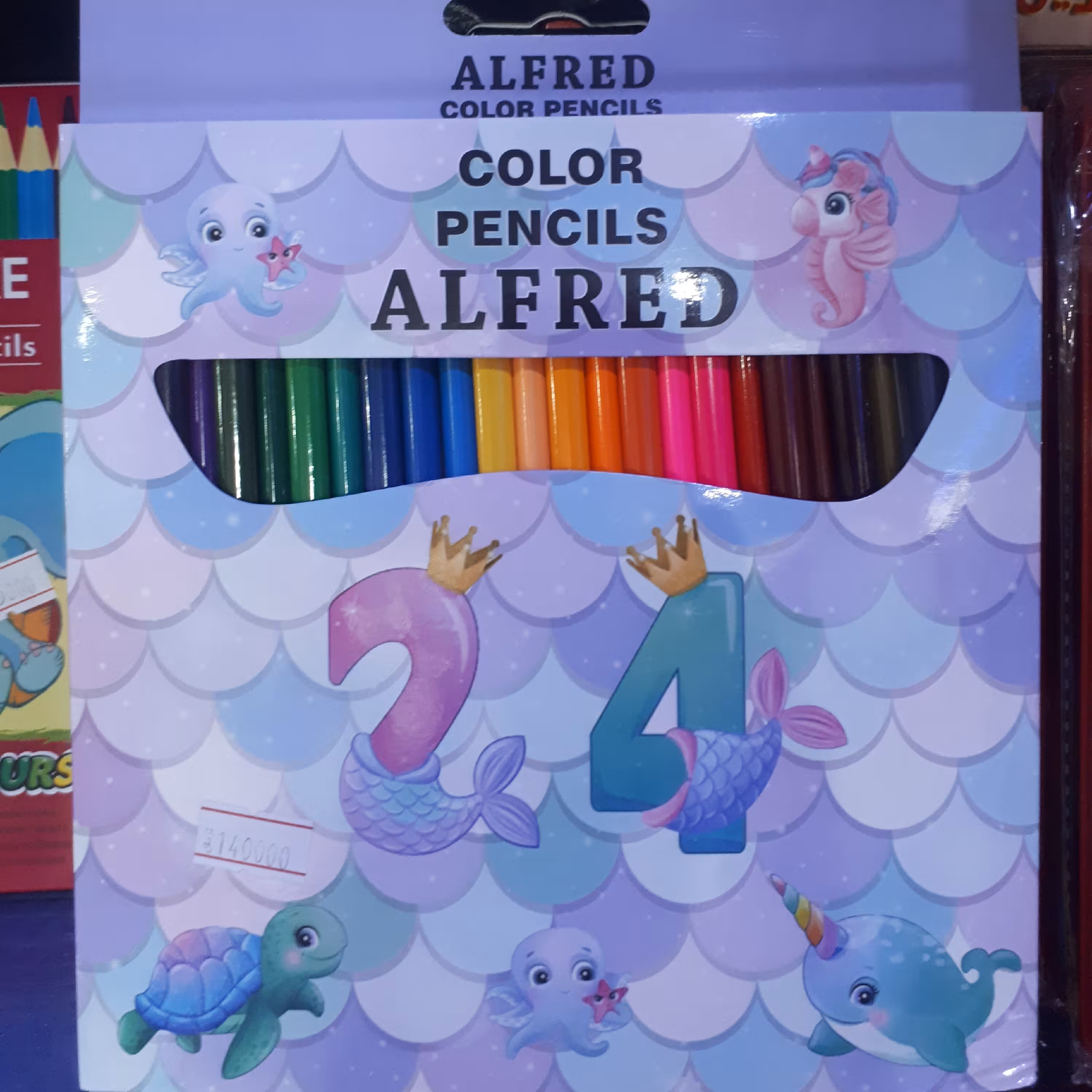 مداد رنگی ،24 رنگ ، برندAlfred ، کیفیت عالی 