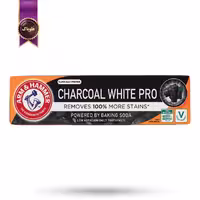 خمیر دندان آرم اند همر Arm & Hammer مدل سفیدکننده حرفه‌ای با زغال Charcoal White Pro حجم 75 میلی‌لیتر (اورجینال)