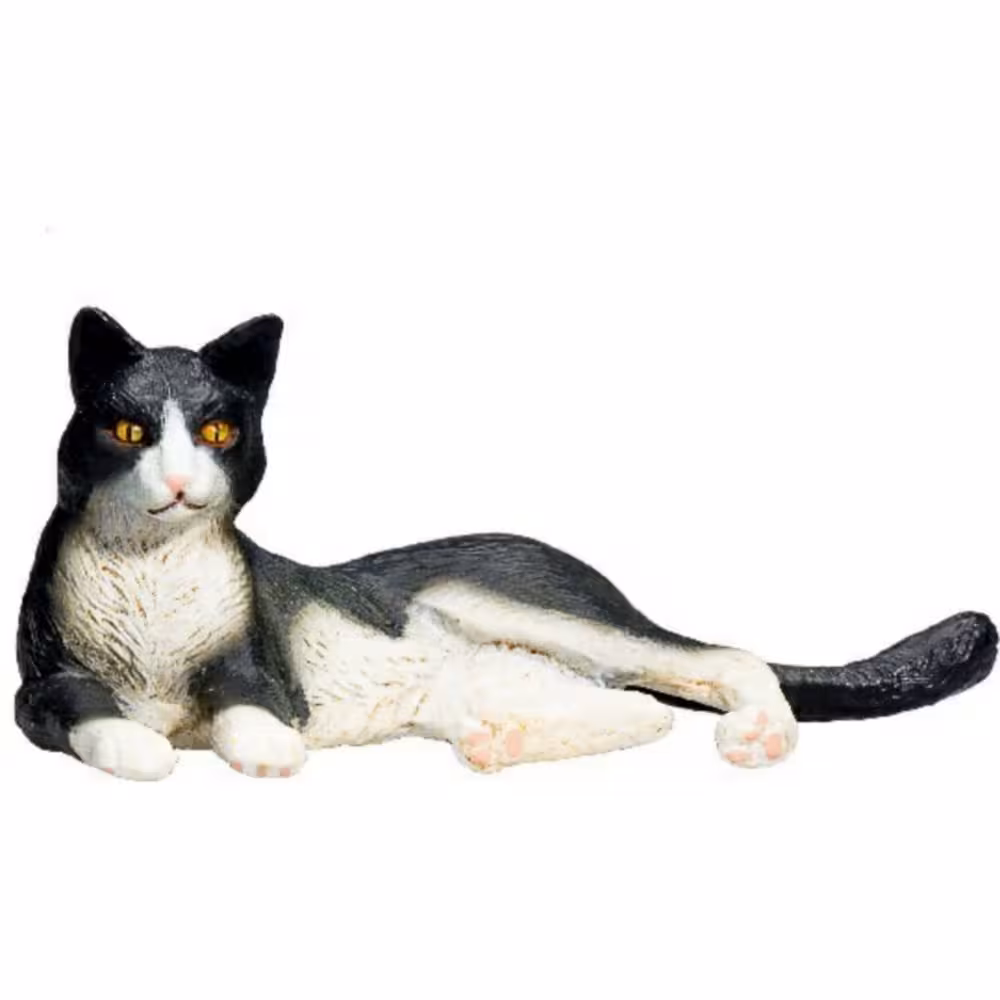 فیگور گربه تاکسیدو Cat Lying Black And White