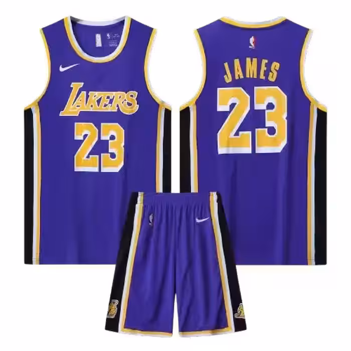 پیراهن و شورت بسکتبالی لس آنجلس لیکرز بنفش شماره 23