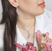 نیمست تراش نقره جواهری کد 00291