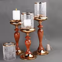 شمعدان رومیزی بزرگ برنز آسا