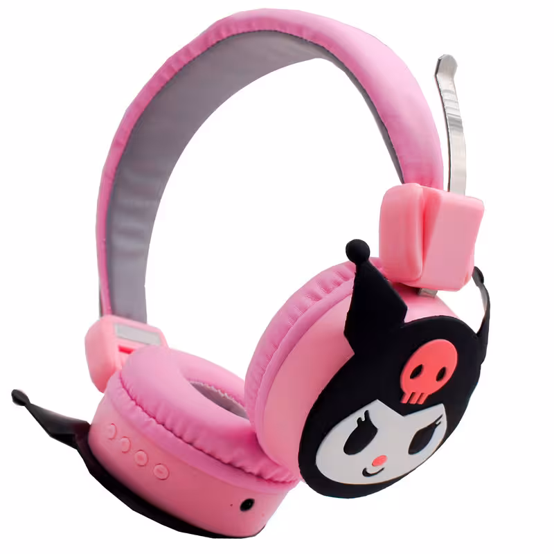 هدفون بی سیم طرح فانتزی کرومی مدل Kuromi-AH-807L