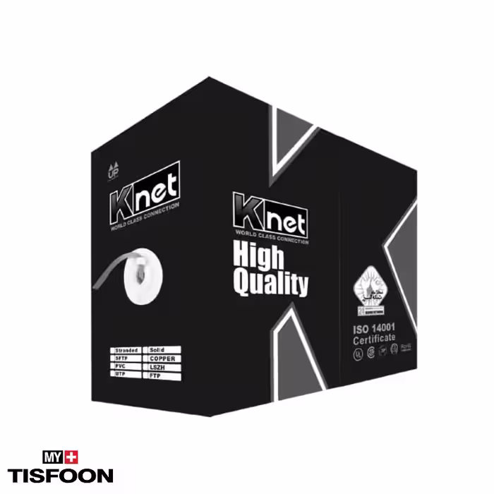 کابل شبکه UTP Cat6 کی نت مدل K-NL6U00305 متراژ 305 متر