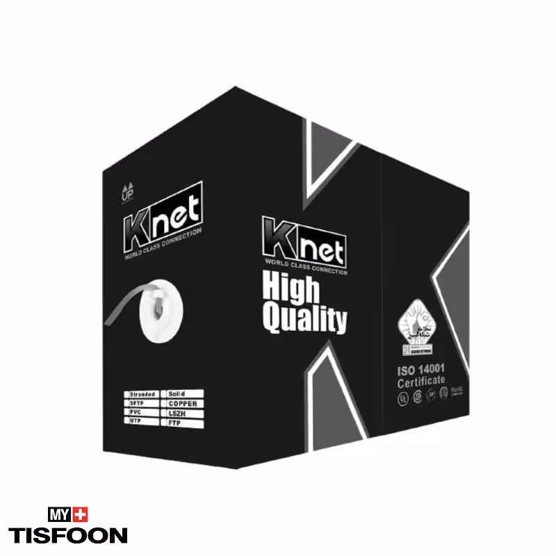 کابل شبکه UTP Cat6 کی نت مدل K-NL6U00305 متراژ 305 متر