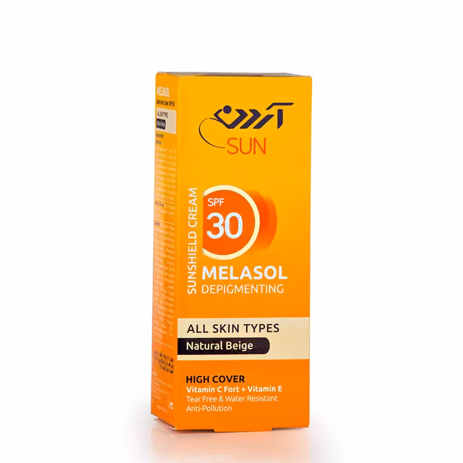 کرم ضد آفتاب انواع پوست آردن SPF30 مدل MELASOL | بژ طبیعی