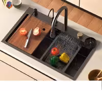 سینک ظرفشویی استیل توکار مدل پیانویی