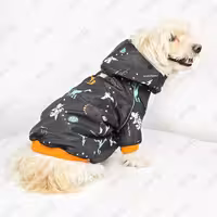 بارانی نوارشبرنگ دار سگ و گربه مدل دایناسوری