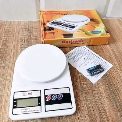 ترازو آشپزخانه دیجیتالی Sf400 وارداتی باطری دار اصلی