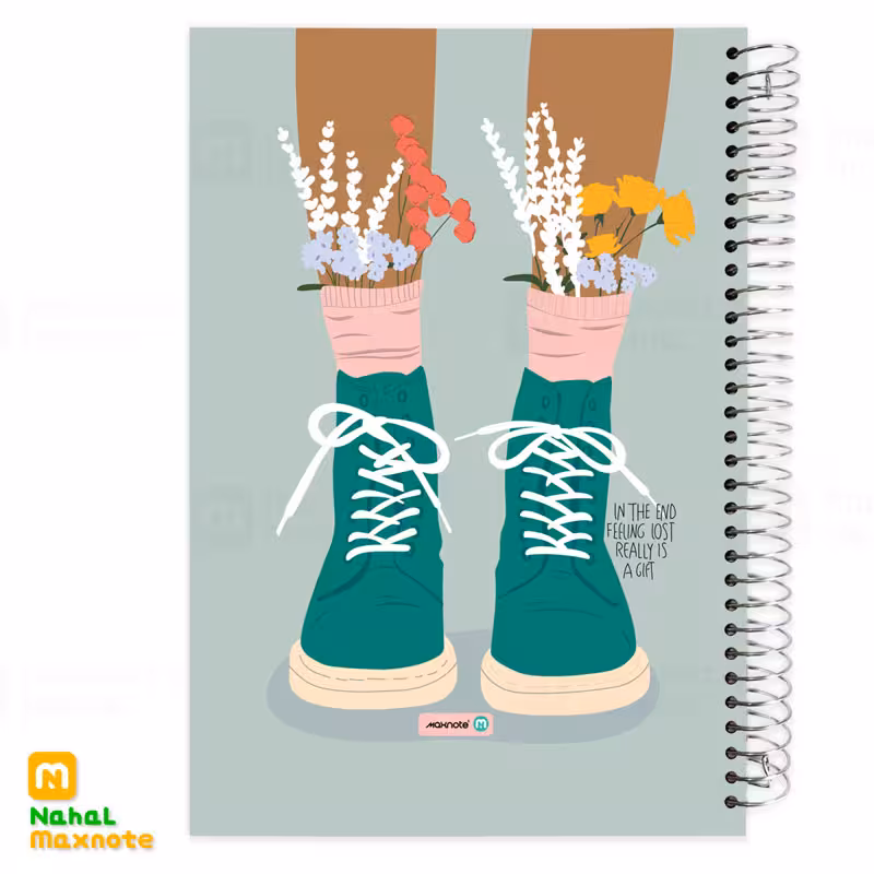 دفتر200 برگ سیمی جـلد سخت کد 9215.طرح 4