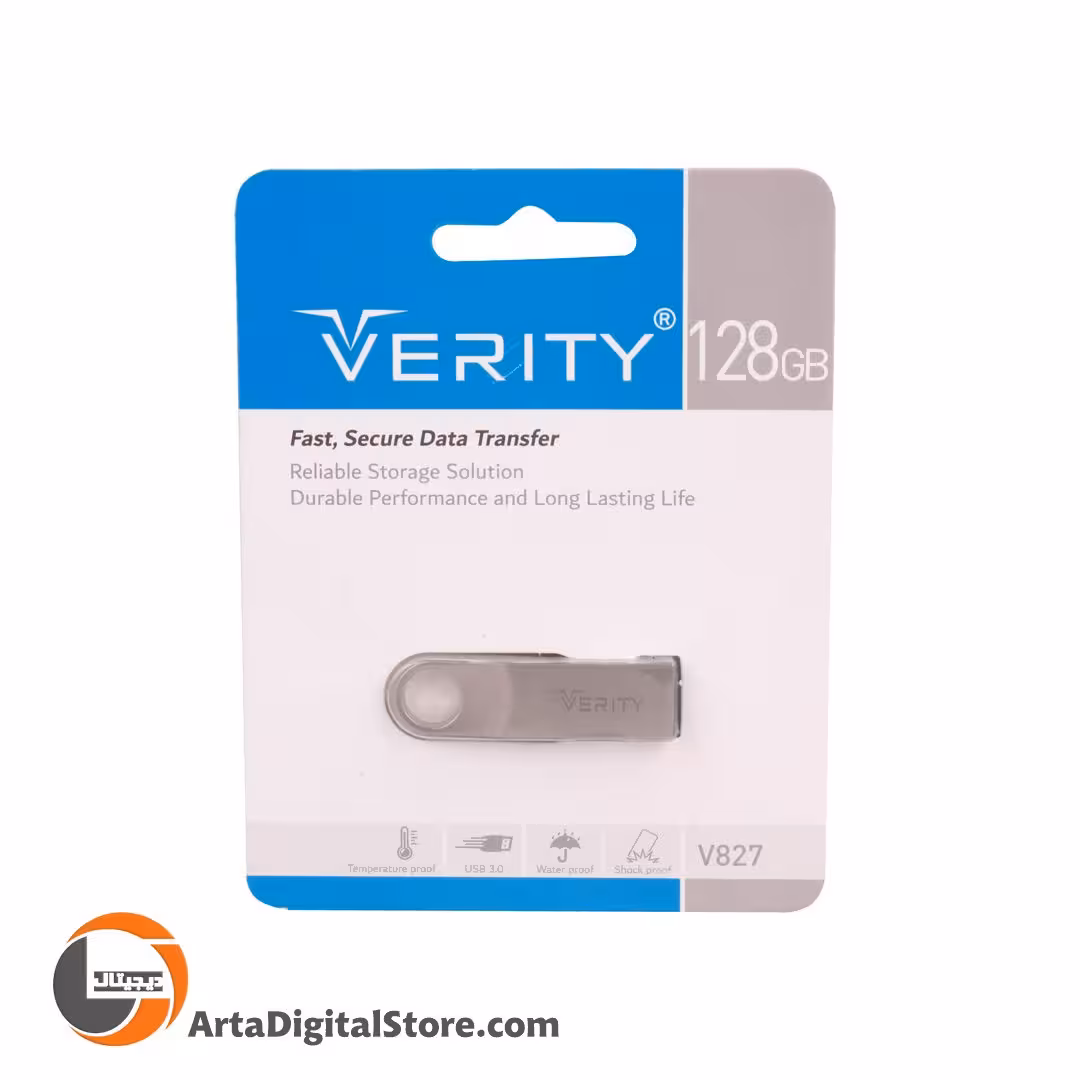 فلش مموری Flash memory Verity V827 USB3.0 128GB Silver