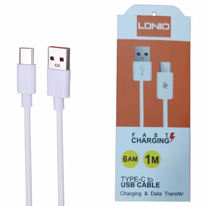 کابل شارژ و دیتا Type-C فست 1متری LDNIO