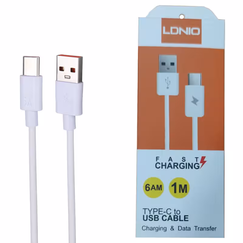 کابل شارژ و دیتا Type-C فست 1متری LDNIO
