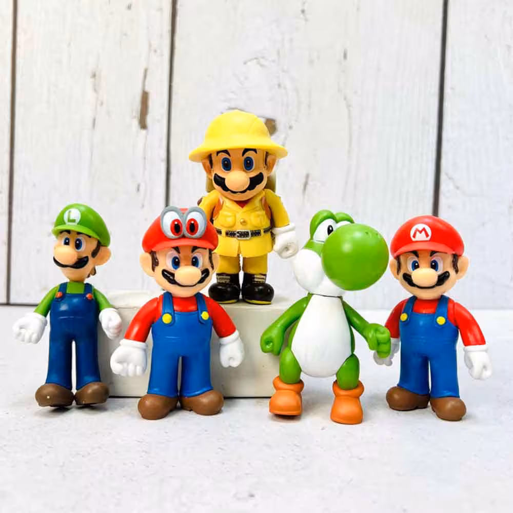 فیگور سوپر ماریو  Suoer Mario قارچ خور 5 عددی کد F12