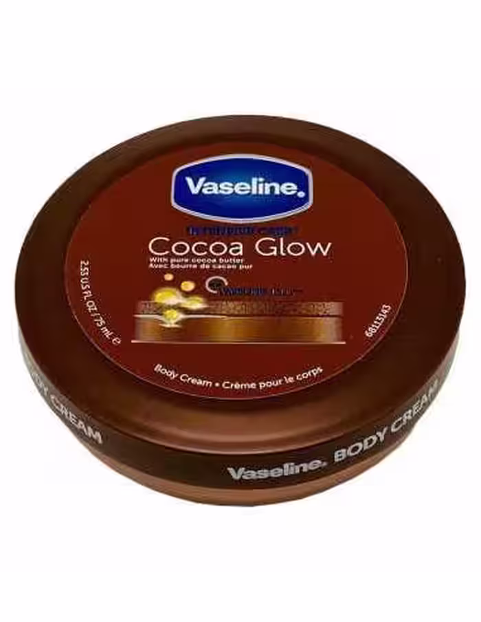 کرم بدن کره کاکائو وازلین Vaseline cocoa Glow حجم 75 میل محصول اروپا