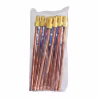 مغزی برنجی یک سر لوله سایز 1/4 اینچ (پک 10 تایی)