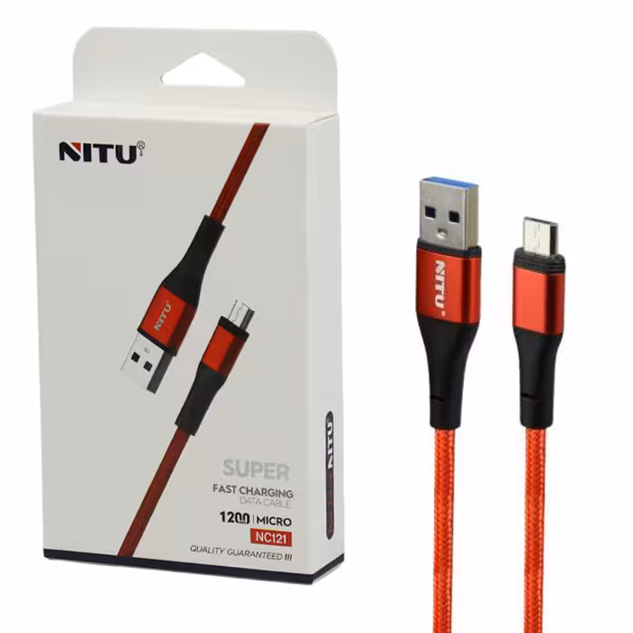 کابل USB به Micro-usb نیتو NITU NC121 طول 1.2 متر 2.4 آمپر