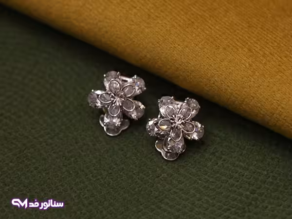 گوشواره استیل نگین دار G5220