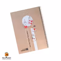 دفتر خط دار کرافت 60 برگ طرح قلب ایمان (iman)