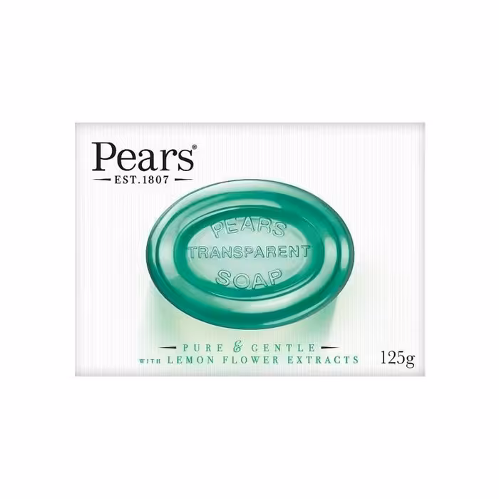 صابون پیرز Pear سبز مدل پاک کننده چربی ضد جوش رایحه لیمو اصل 125 گرم