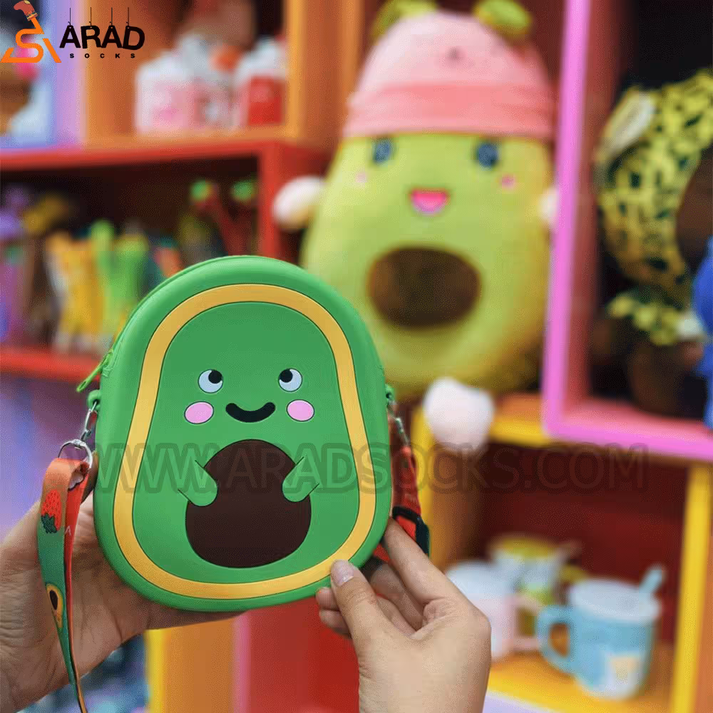 کیف سیلیکونی سایز بزرگ طرح آووکادو
