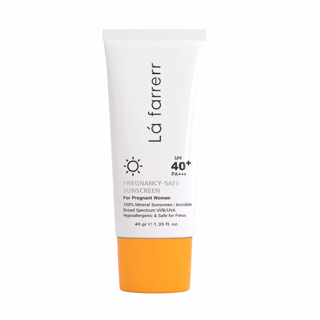 کرم ضد آفتاب بارداری spf 40 بی رنگ 40 میلی لیتر لافارر La farrerr