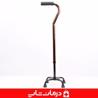 عصا 4 پایه طبی 2md عصای فلزی لردی رنگ مسی