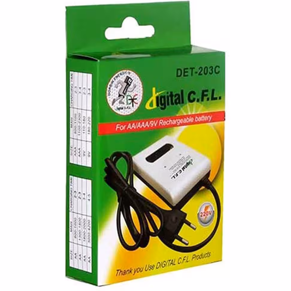 دو جفت باتری cfl  و شارژر چهارتایی cfl درجه یک اصلی