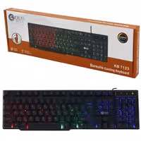 کیبورد سیمدار گیمینگ بک لایت دار دکمه های مکانیکی Gold Oscar KB 7123