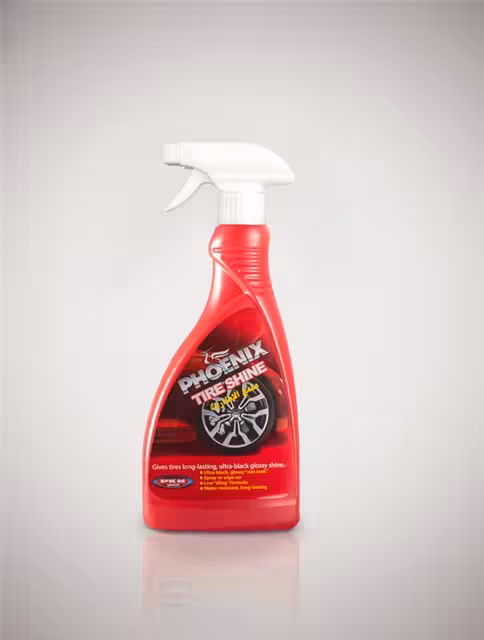 اسپری براق کننده و مشکی کننده تایر فونیکس