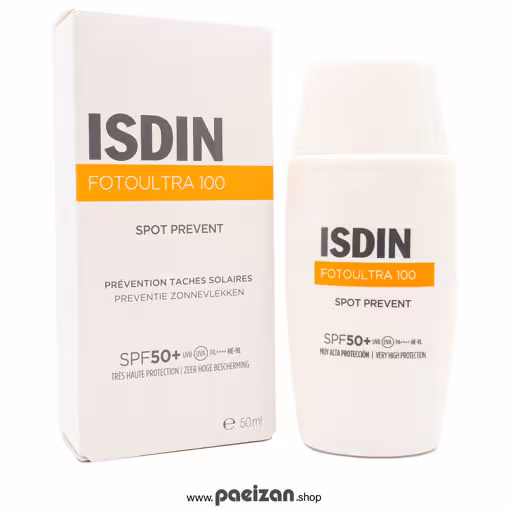 ضد آفتاب فلوئیدی اسپات پریونت بی رنگ ایزدین  SPF50