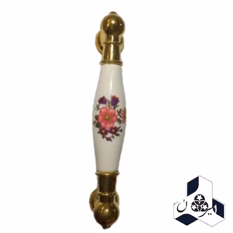 دستگیره کابینت طلایی فاصله دو پیچ 96 میلی متر بسته یک عددی