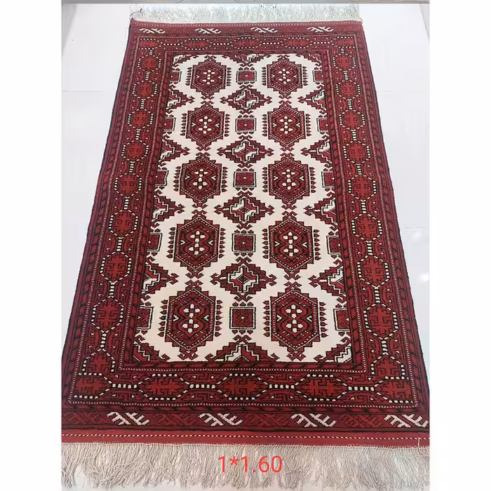 قالیچه ترکمنی 1.5*1دستباف - کد 1/91