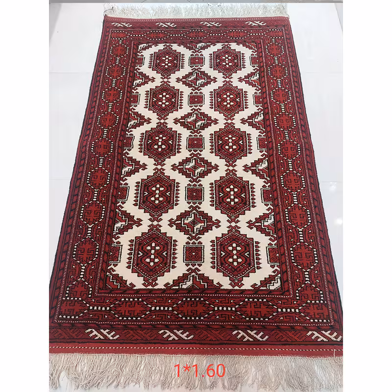 قالیچه ترکمنی 1.5*1دستباف - کد 1/91