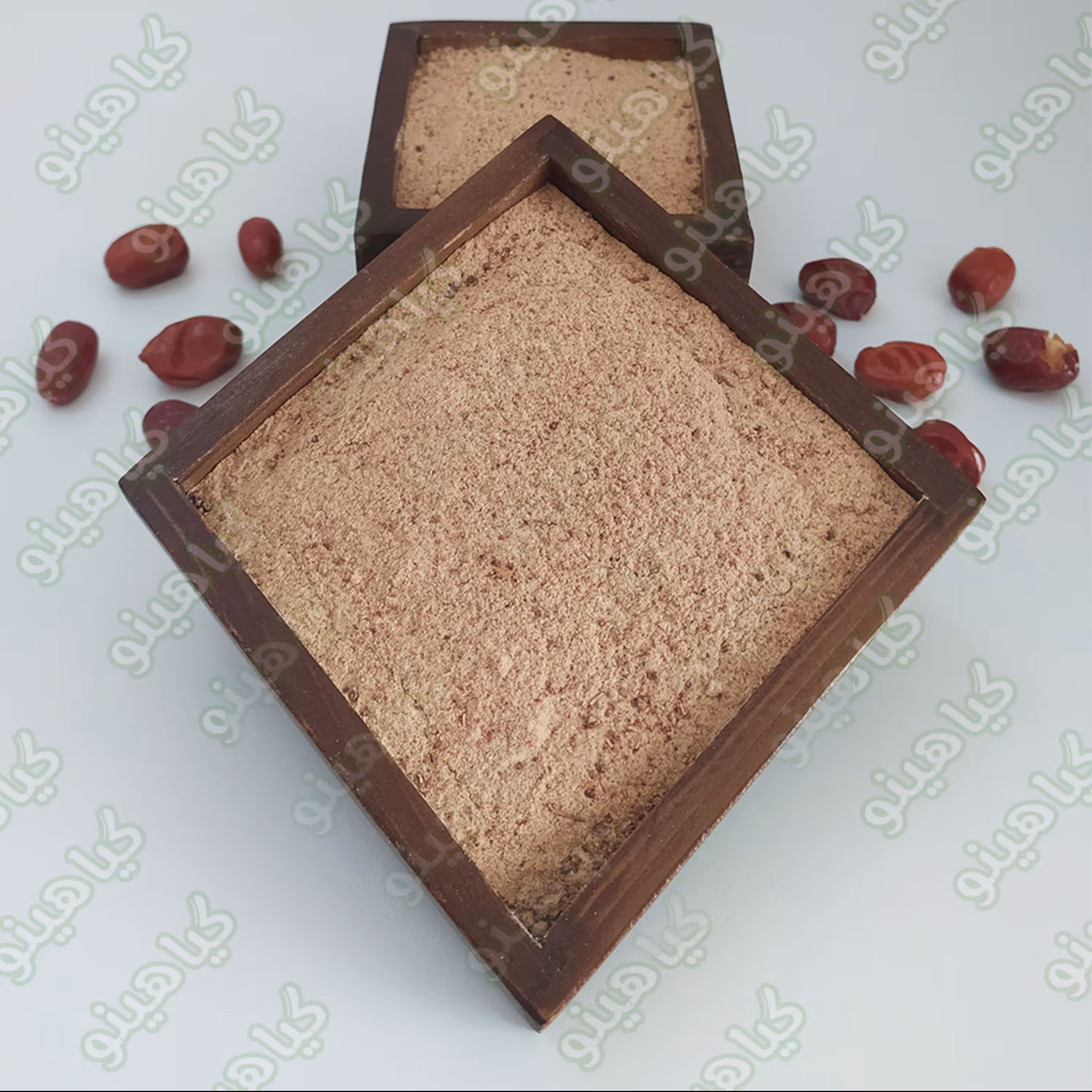 پودر سنجد خالص یک کیلویی آسیاب باهسته و پوسته گیاهینو